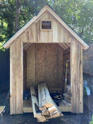 Custom Backyard Barn in Progress